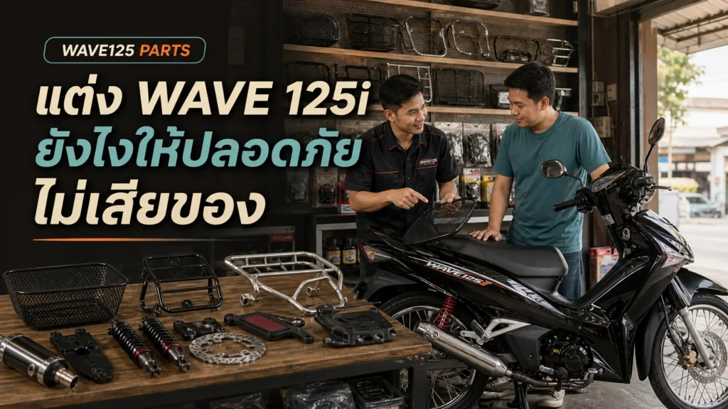 แต่ง Wave 125i ยังไงให้ปลอดภัย ไม่เสียของ และไม่ผิดแนวคู่มือ