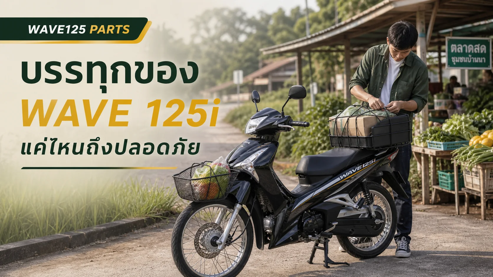 บรรทุกของ Wave 125i แค่ไหนถึงปลอดภัย