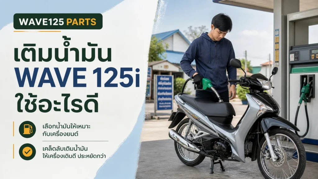 เติมน้ำมัน Wave 125i ใช้อะไรดี และอะไรที่ไม่ควรเติม