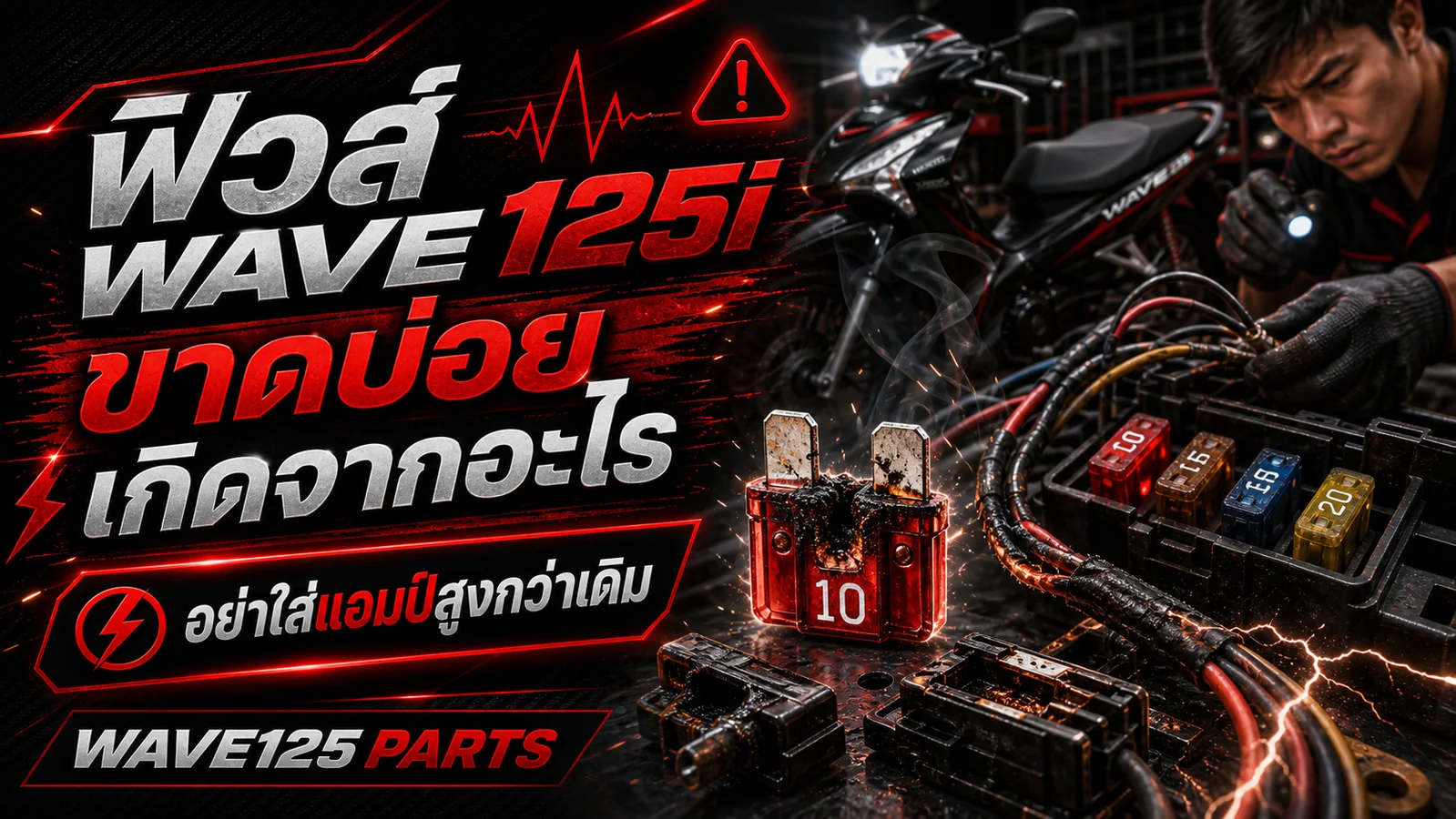 ฟิวส์ Wave 125i ขาดบ่อย
