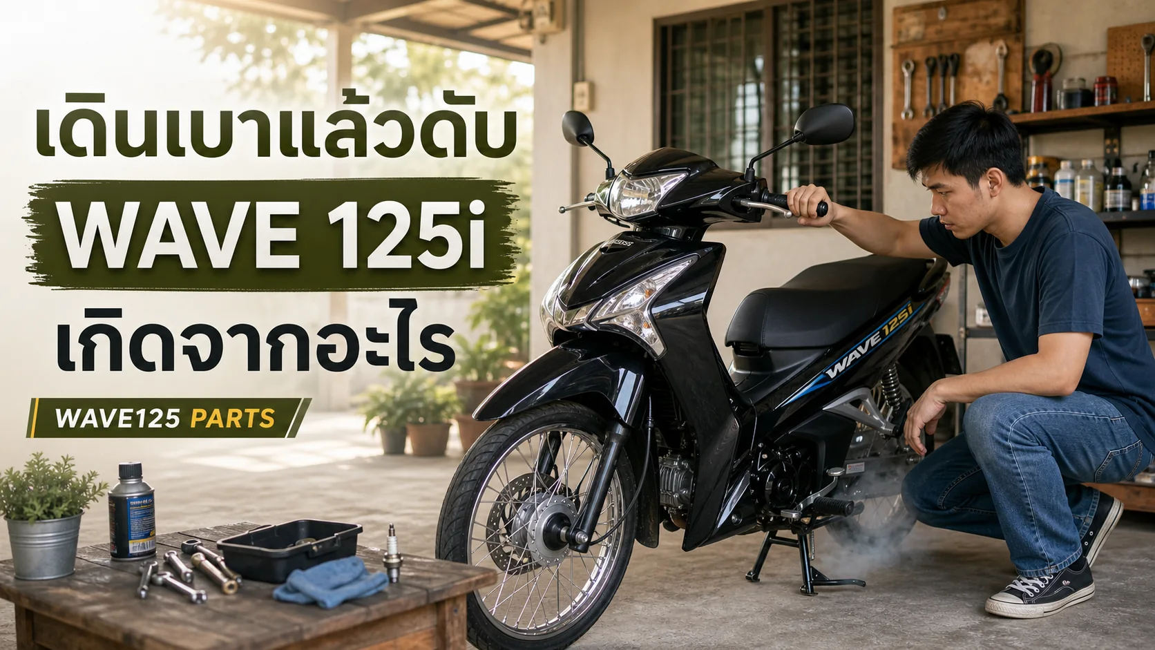 Wave 125i เดินเบาแล้วดับ