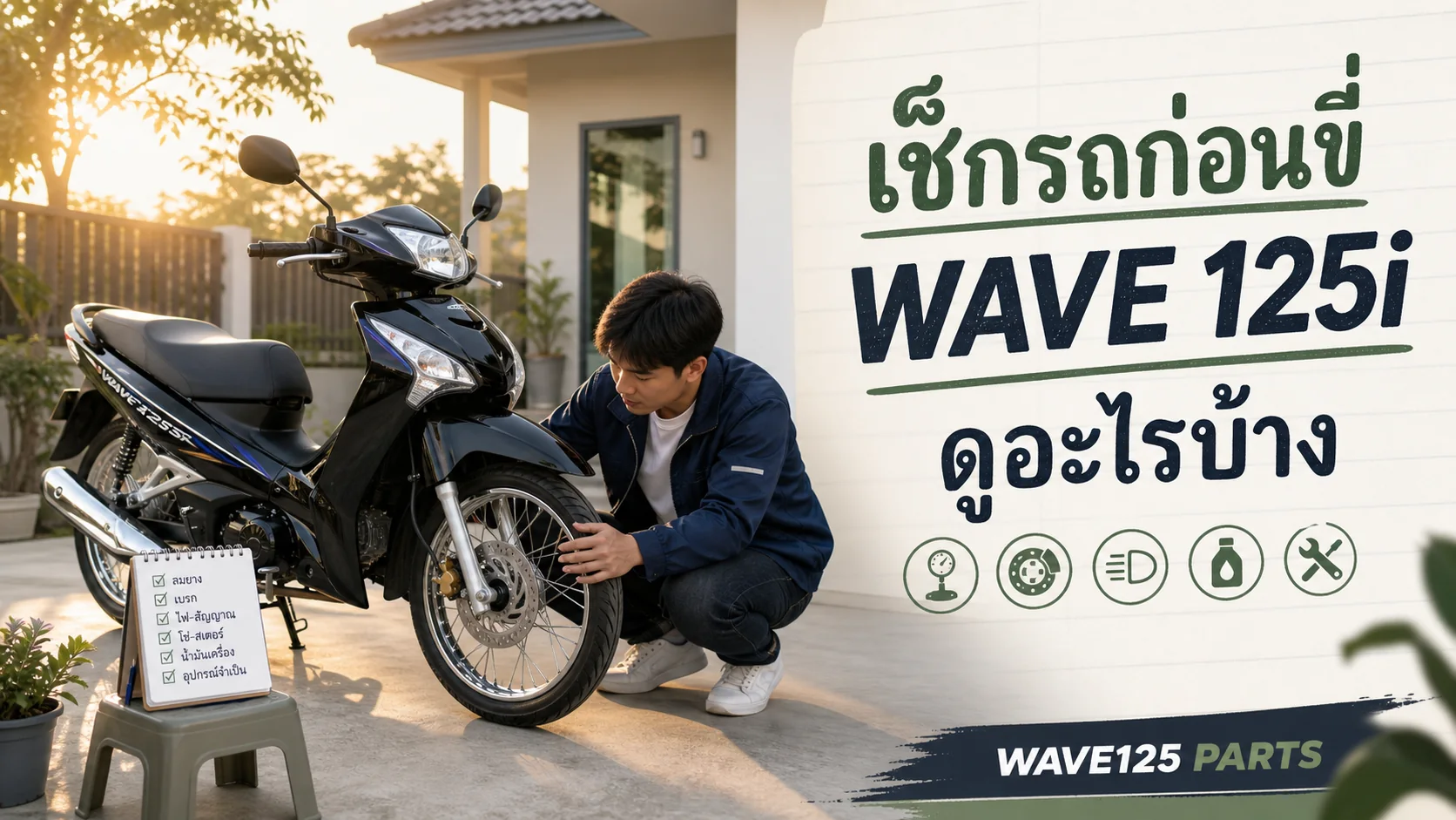 เช็กรถก่อนขี่ Wave 125i