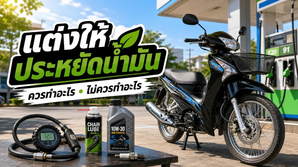 แต่ง Wave 125i สายประหยัดน้ำมัน ควรทำอะไร ไม่ควรทำอะไร