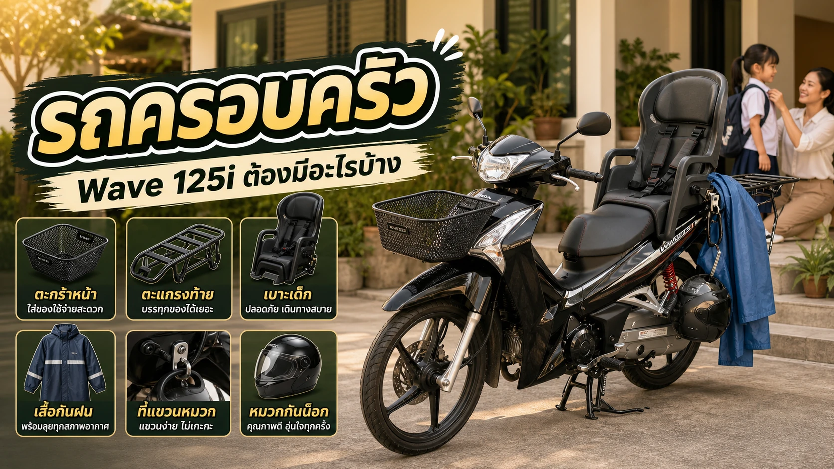 Wave 125i รถครอบครัวต้องมีอะไรบ้าง