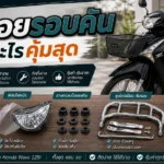 กันรอย Wave 125i รอบคัน ติดอะไรคุ้มสุด