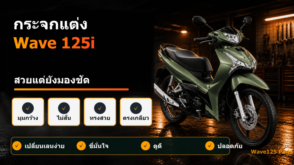 กระจกแต่ง Wave 125i